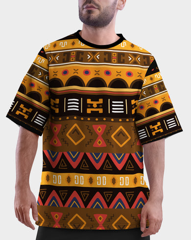 Aztec Array Oversized-T-Shirt