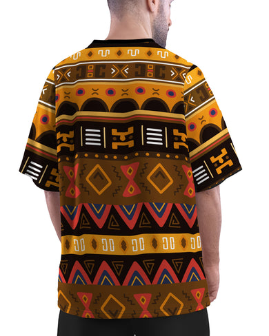 Aztec Array Oversized-T-Shirt