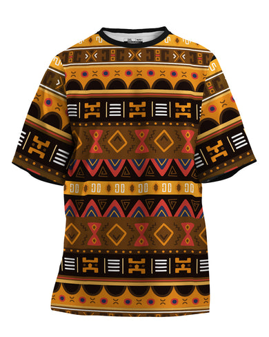 Aztec Array Oversized-T-Shirt