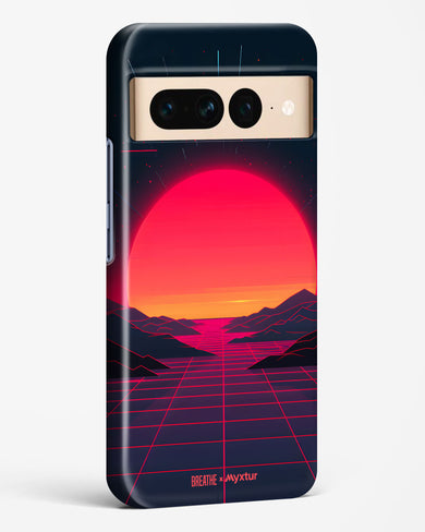 Synthwave Sunset [BREATHE] Hard Case Phone Cover (Google)