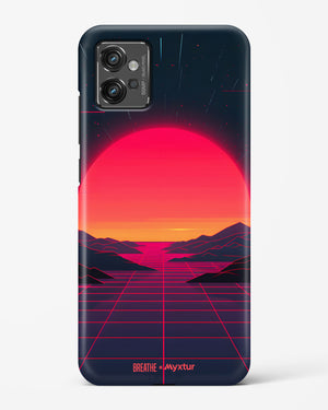 Synthwave Sunset [BREATHE] Hard Case Phone Cover (Motorola)
