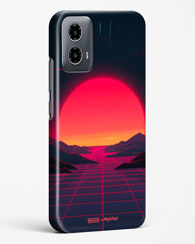 Synthwave Sunset [BREATHE] Hard Case Phone Cover (Motorola)