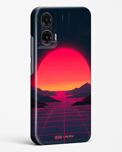 Synthwave Sunset [BREATHE] Hard Case Phone Cover (Motorola)