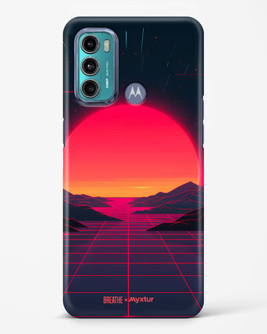 Synthwave Sunset [BREATHE] Hard Case Phone Cover (Motorola)