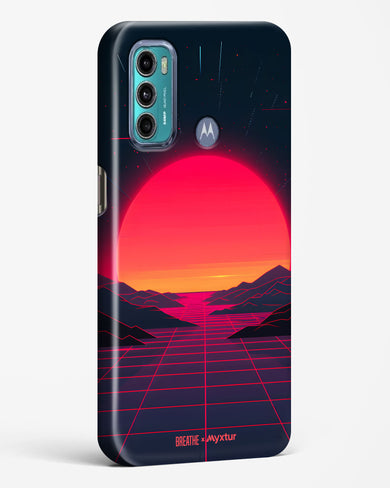 Synthwave Sunset [BREATHE] Hard Case Phone Cover (Motorola)