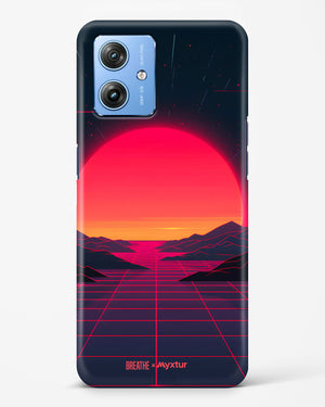 Synthwave Sunset [BREATHE] Hard Case Phone Cover (Motorola)