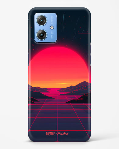 Synthwave Sunset [BREATHE] Hard Case Phone Cover (Motorola)