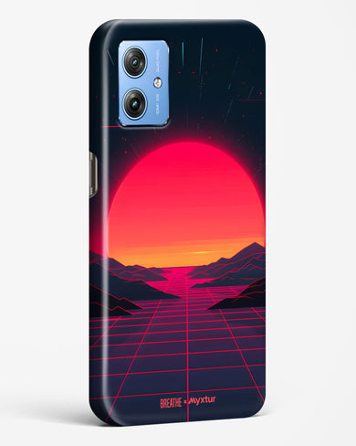Synthwave Sunset [BREATHE] Hard Case Phone Cover (Motorola)