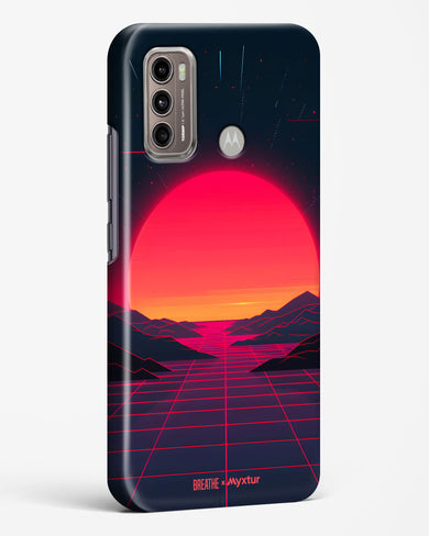 Synthwave Sunset [BREATHE] Hard Case Phone Cover (Motorola)