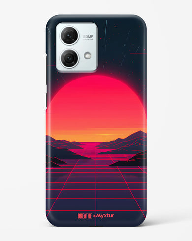 Synthwave Sunset [BREATHE] Hard Case Phone Cover (Motorola)