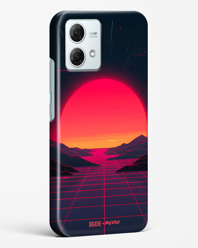 Synthwave Sunset [BREATHE] Hard Case Phone Cover (Motorola)