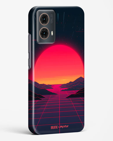 Synthwave Sunset [BREATHE] Hard Case Phone Cover (Motorola)