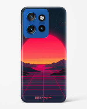 Synthwave Sunset [BREATHE] Hard Case Phone Cover (Motorola)