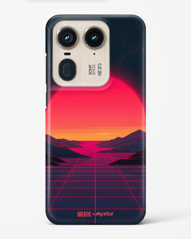 Synthwave Sunset [BREATHE] Hard Case Phone Cover (Motorola)