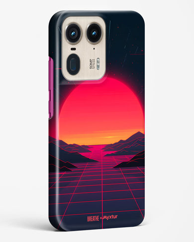 Synthwave Sunset [BREATHE] Hard Case Phone Cover (Motorola)