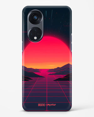Synthwave Sunset [BREATHE] Hard Case Phone Cover (Oppo)