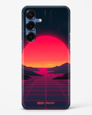 Synthwave Sunset [BREATHE] Hard Case Phone Cover (Samsung)