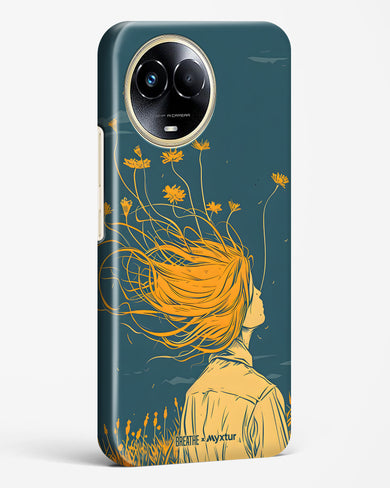 Golden Cascade [BREATHE] Hard Case Phone Cover (Realme)