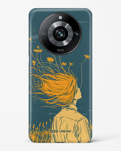 Golden Cascade [BREATHE] Hard Case Phone Cover (Realme)