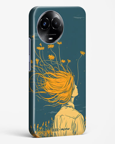 Golden Cascade [BREATHE] Hard Case Phone Cover (Realme)