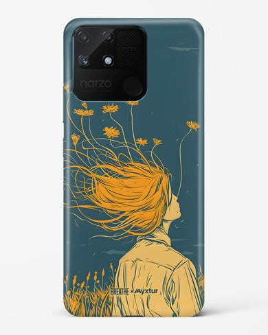 Golden Cascade [BREATHE] Hard Case Phone Cover (Realme)