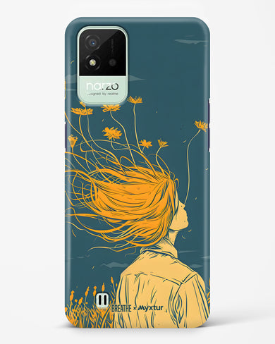 Golden Cascade [BREATHE] Hard Case Phone Cover (Realme)