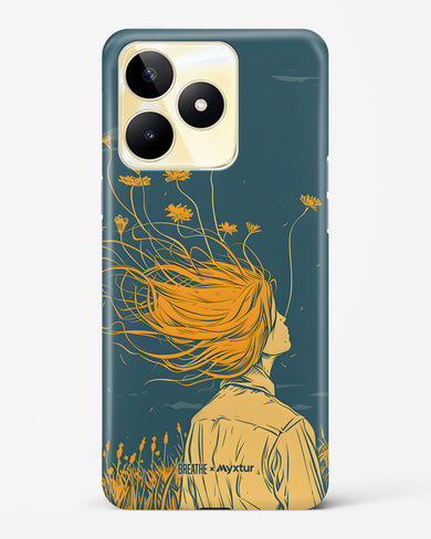 Golden Cascade [BREATHE] Hard Case Phone Cover (Realme)