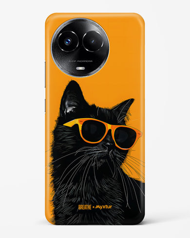 Feline Flair [BREATHE] Hard Case Phone Cover (Realme)