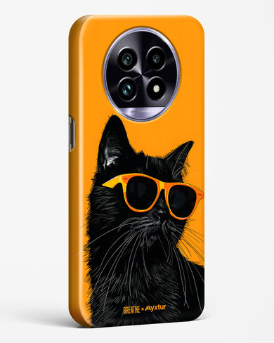 Feline Flair [BREATHE] Hard Case Phone Cover (Realme)