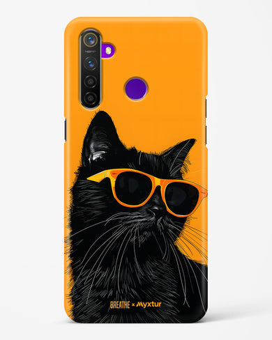 Feline Flair [BREATHE] Hard Case Phone Cover (Realme)