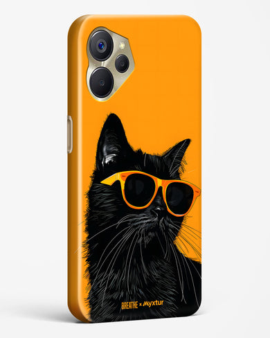 Feline Flair [BREATHE] Hard Case Phone Cover (Realme)