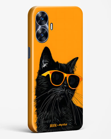 Feline Flair [BREATHE] Hard Case Phone Cover (Realme)