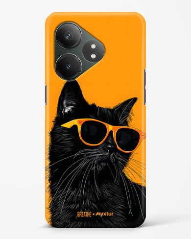 Feline Flair [BREATHE] Hard Case Phone Cover (Realme)