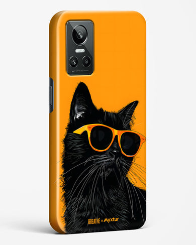 Feline Flair [BREATHE] Hard Case Phone Cover (Realme)