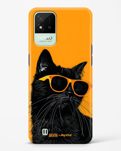 Feline Flair [BREATHE] Hard Case Phone Cover (Realme)