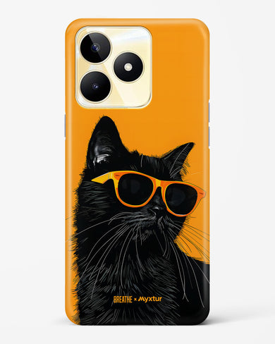 Feline Flair [BREATHE] Hard Case Phone Cover (Realme)