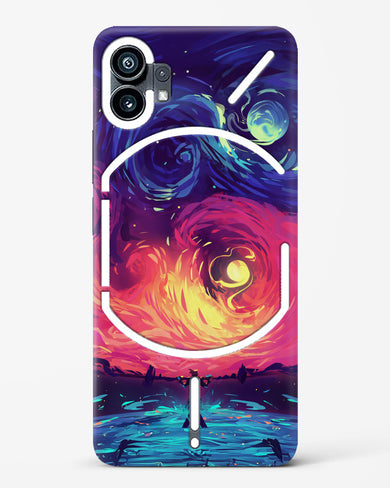 Starry Night Sun Hard Case Phone Cover (Nothing)