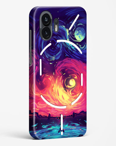 Starry Night Sun Hard Case Phone Cover (Nothing)