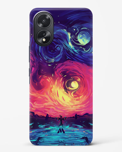 Starry Night Sun Hard Case Phone Cover (Oppo)