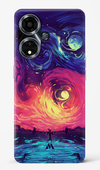 Starry Night Sun Hard Case Phone Cover (Oppo)