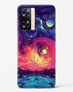 Starry Night Sun Hard Case Phone Cover (Oppo)