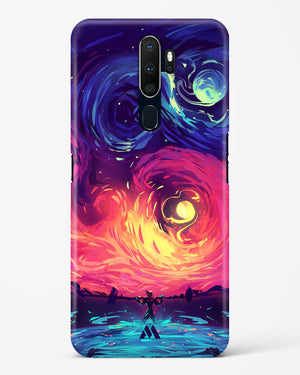 Starry Night Sun Hard Case Phone Cover (Oppo)