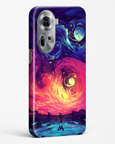 Starry Night Sun Hard Case Phone Cover (Oppo)