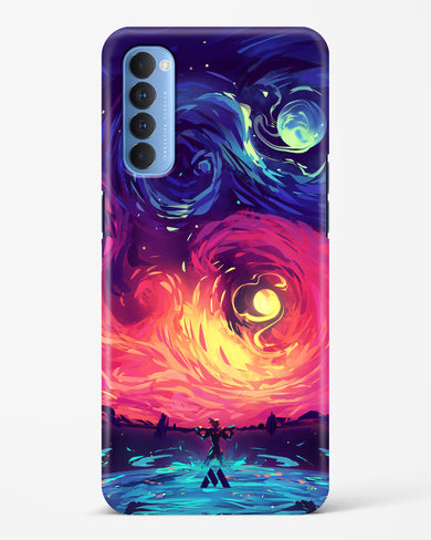 Starry Night Sun Hard Case Phone Cover (Oppo)