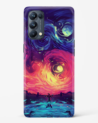 Starry Night Sun Hard Case Phone Cover (Oppo)