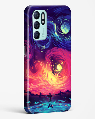 Starry Night Sun Hard Case Phone Cover (Oppo)