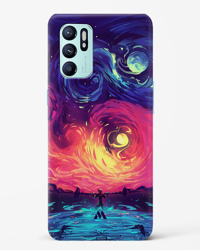 Starry Night Sun Hard Case Phone Cover (Oppo)