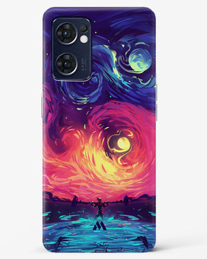 Starry Night Sun Hard Case Phone Cover (Oppo)