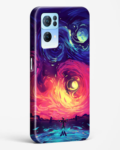 Starry Night Sun Hard Case Phone Cover (Oppo)