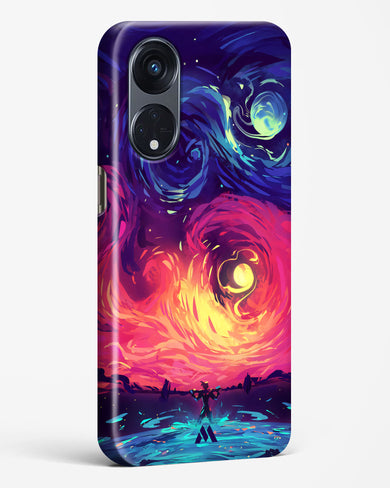 Starry Night Sun Hard Case Phone Cover (Oppo)